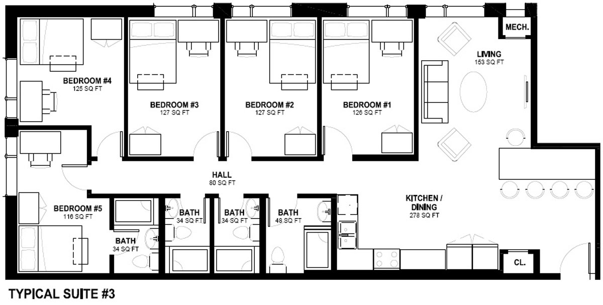 86 University Ave - Suite #3 Layout